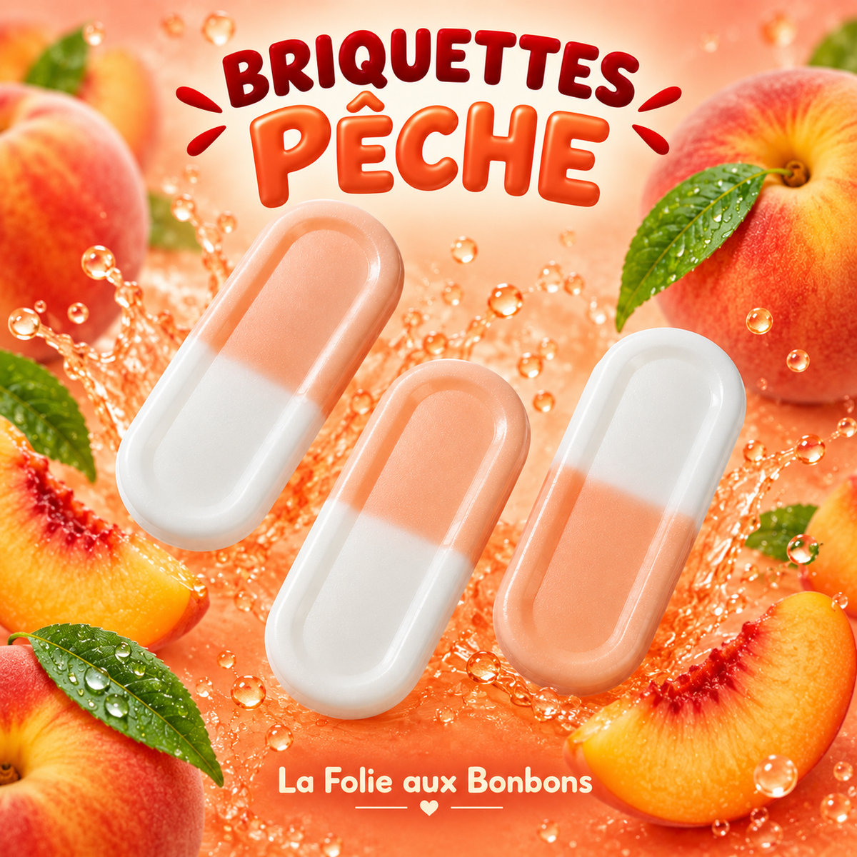 Briquettes pèche - Frisia Veggie
