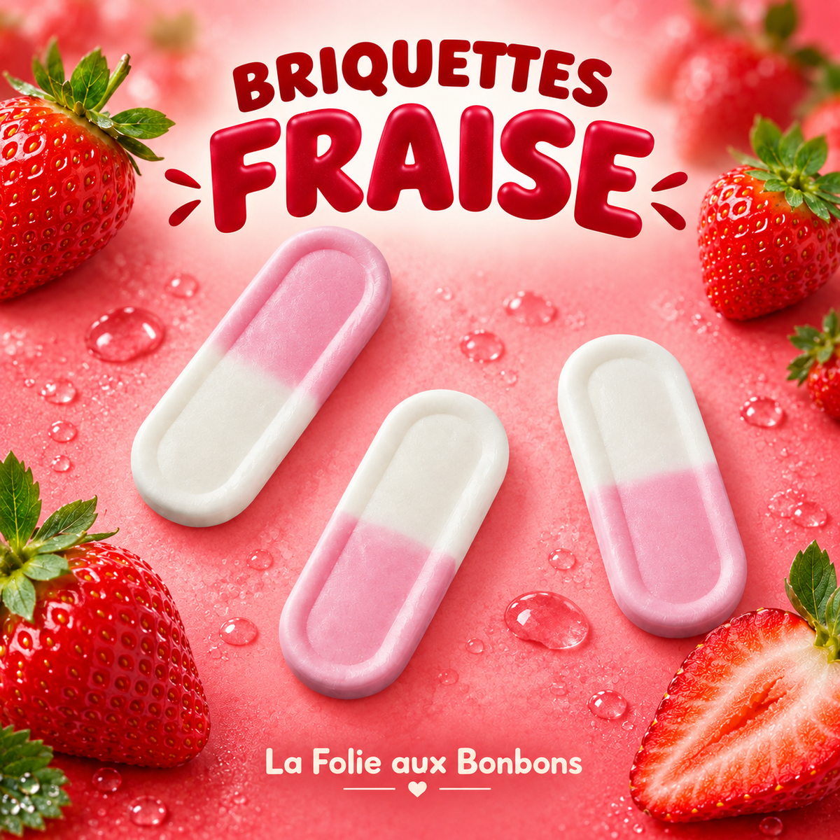 Briquettes fraise - Frisia Veggie