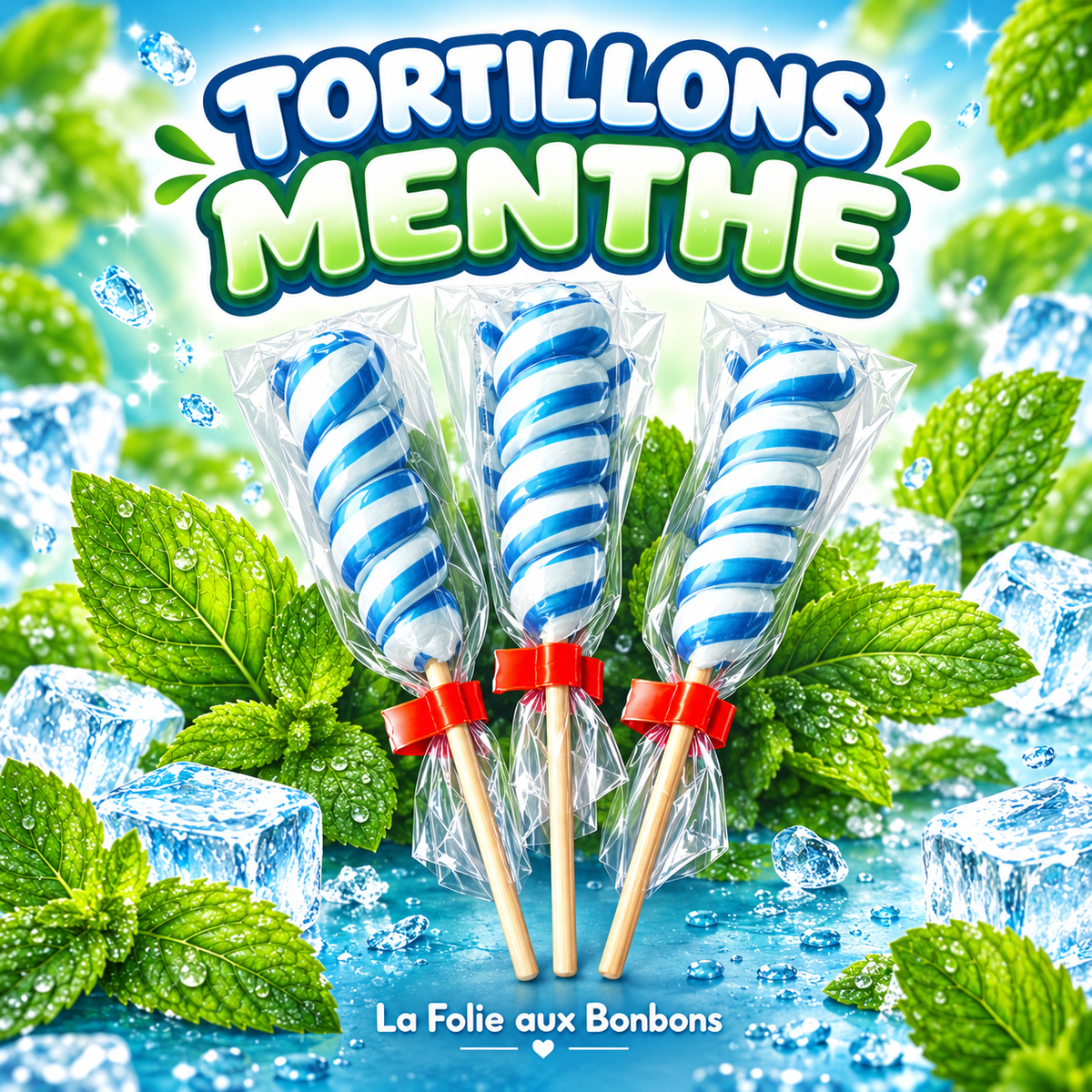 sucette tortillon / brebion menthe