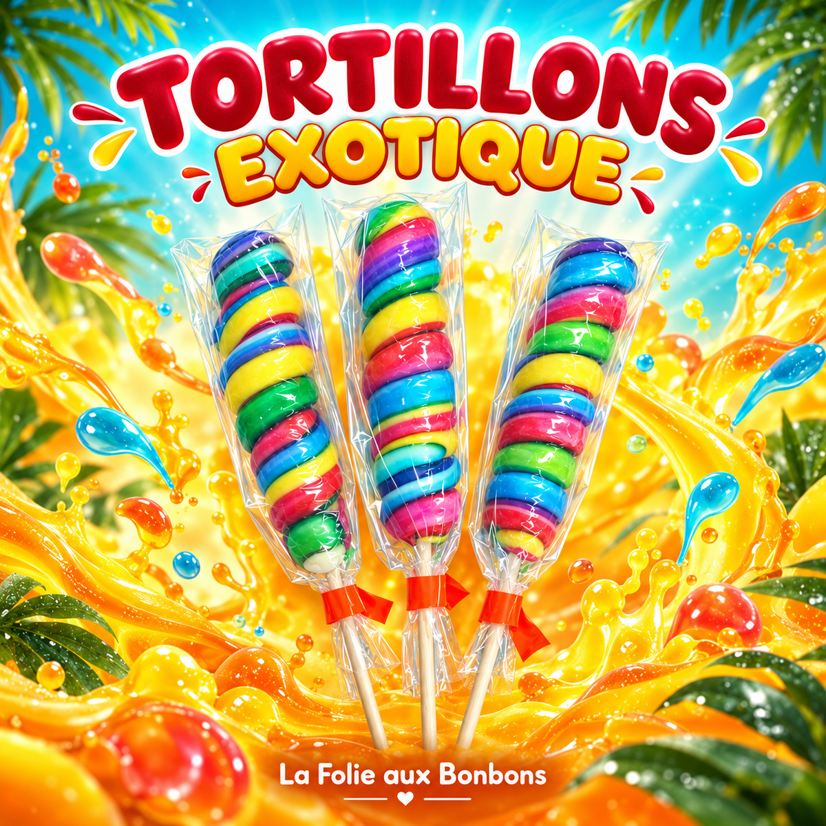 sucette tortillon / brebion Exotique