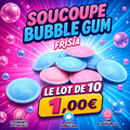 Lot de 10 soucoupes frisia bubblegum
