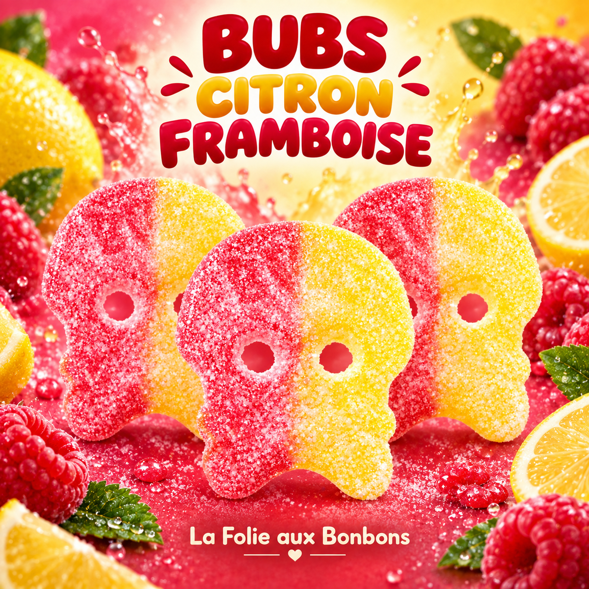 BUBS Citron framboise acide