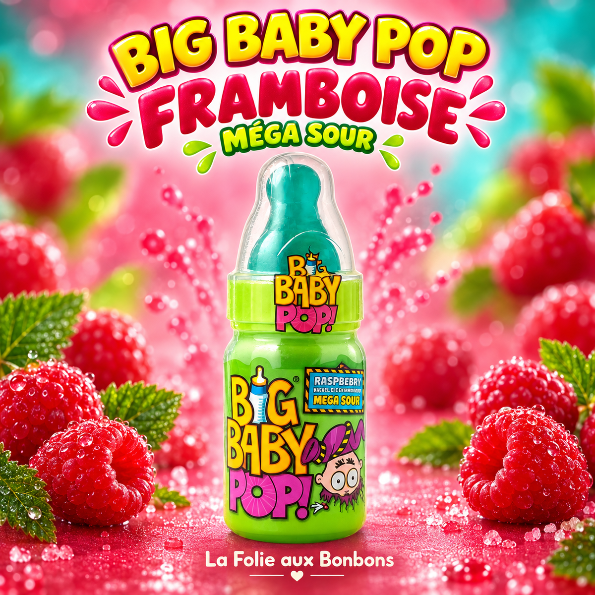 Big Baby pop - Framboise mega sour
