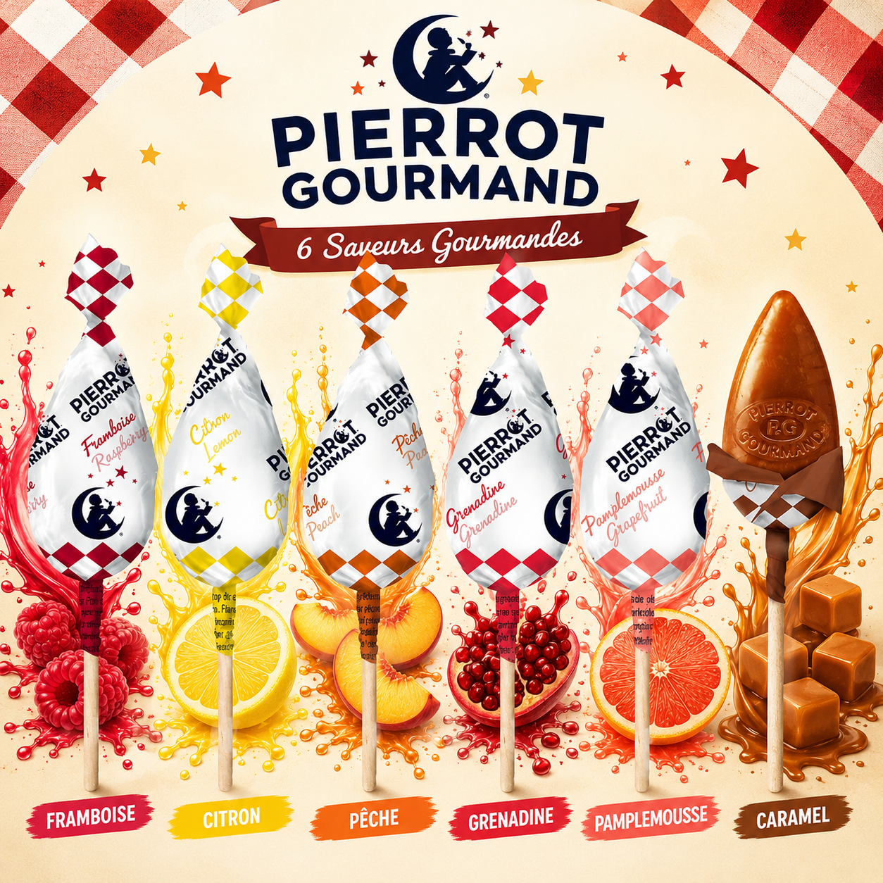 Sucette pierrot gourmand