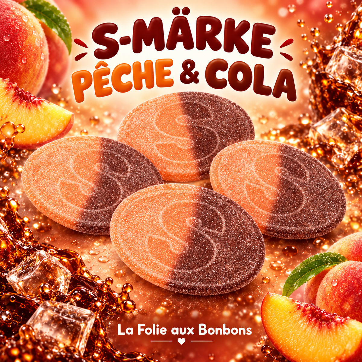 S-MÄRKE Pêche acidulée et cola