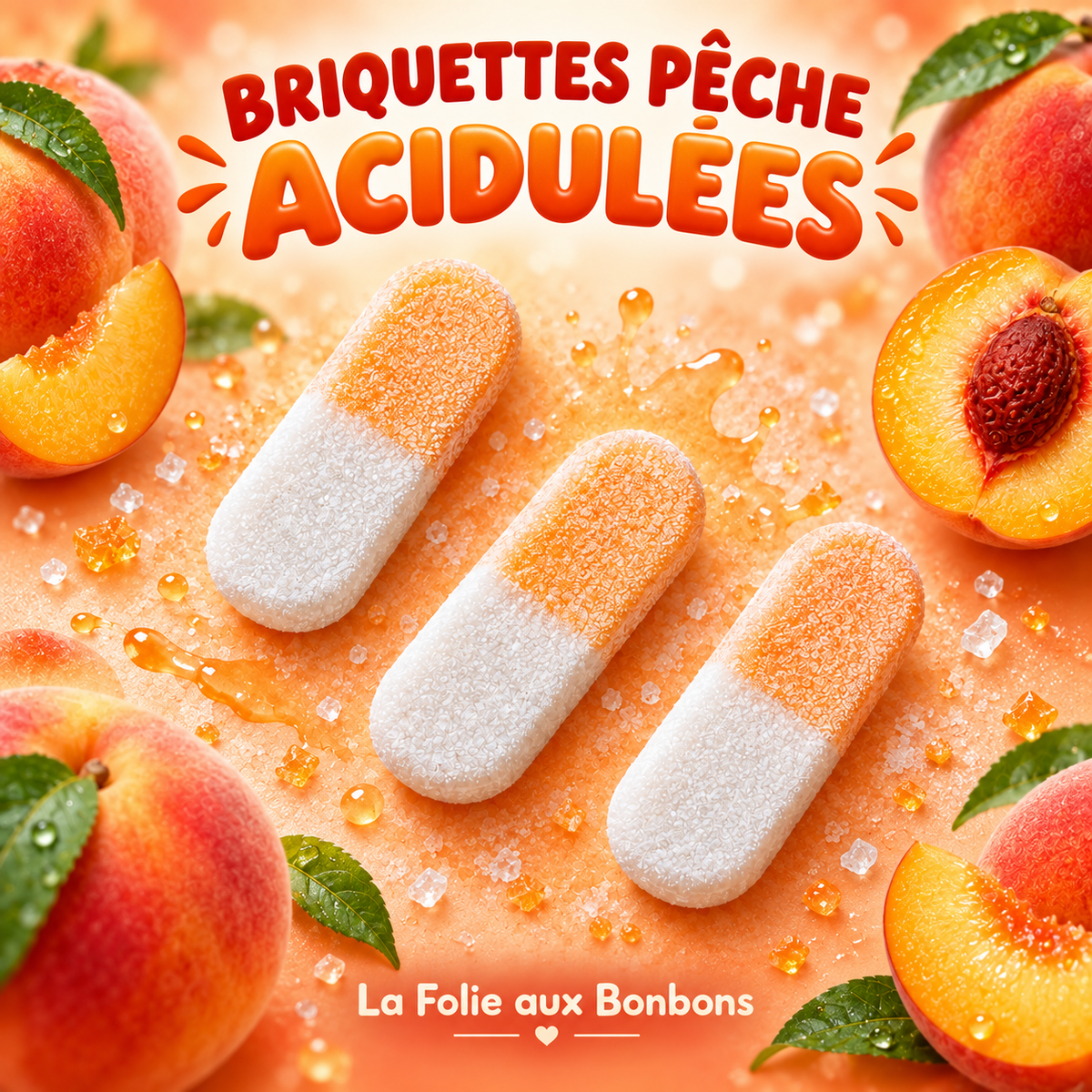 Briquettes pèche acide-  Frisia Veggie