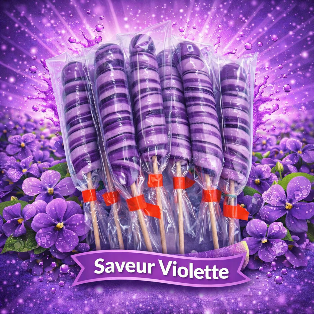 sucette tortillon / brebion VIOLETTE