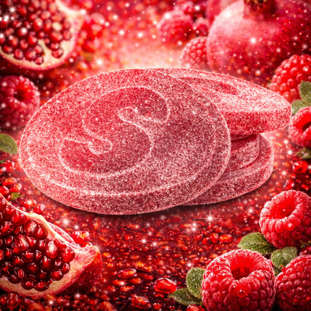 S-MÄRKE Grenade et framboise acidulés