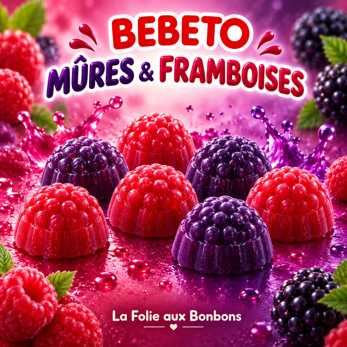 Mûres framboises lisses vrac Bebeto