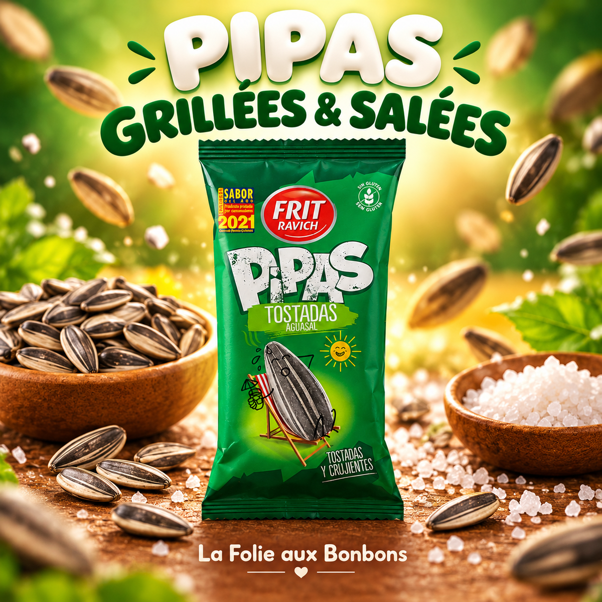 Pipas salées grillées 40g