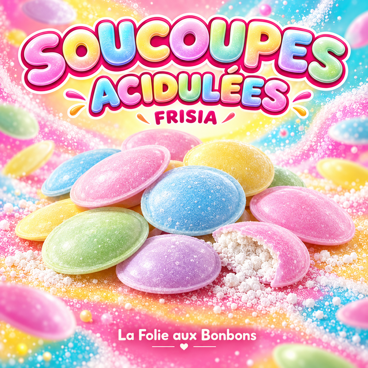 Lot de 10 soucoupes frisia