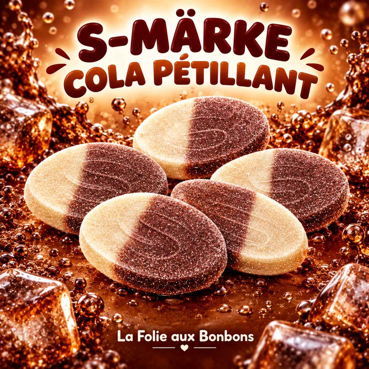 S-MÄRKE Cola pétillant acidulé (Sour Fizzy Cola)