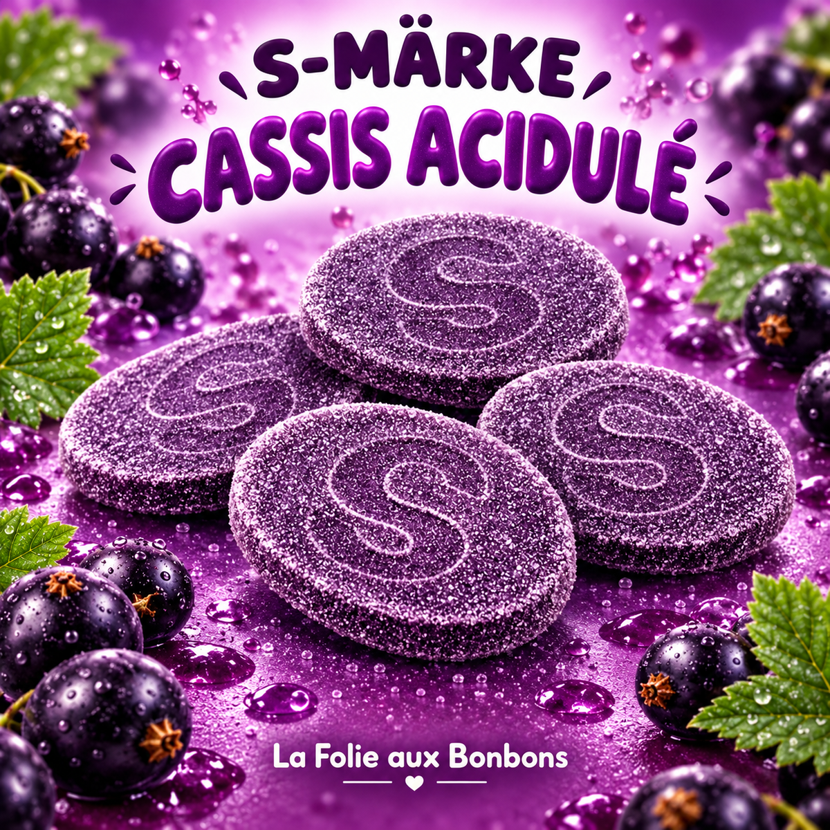 S-MÄRKE Cassis acidulés (Sour Blackcurrant)