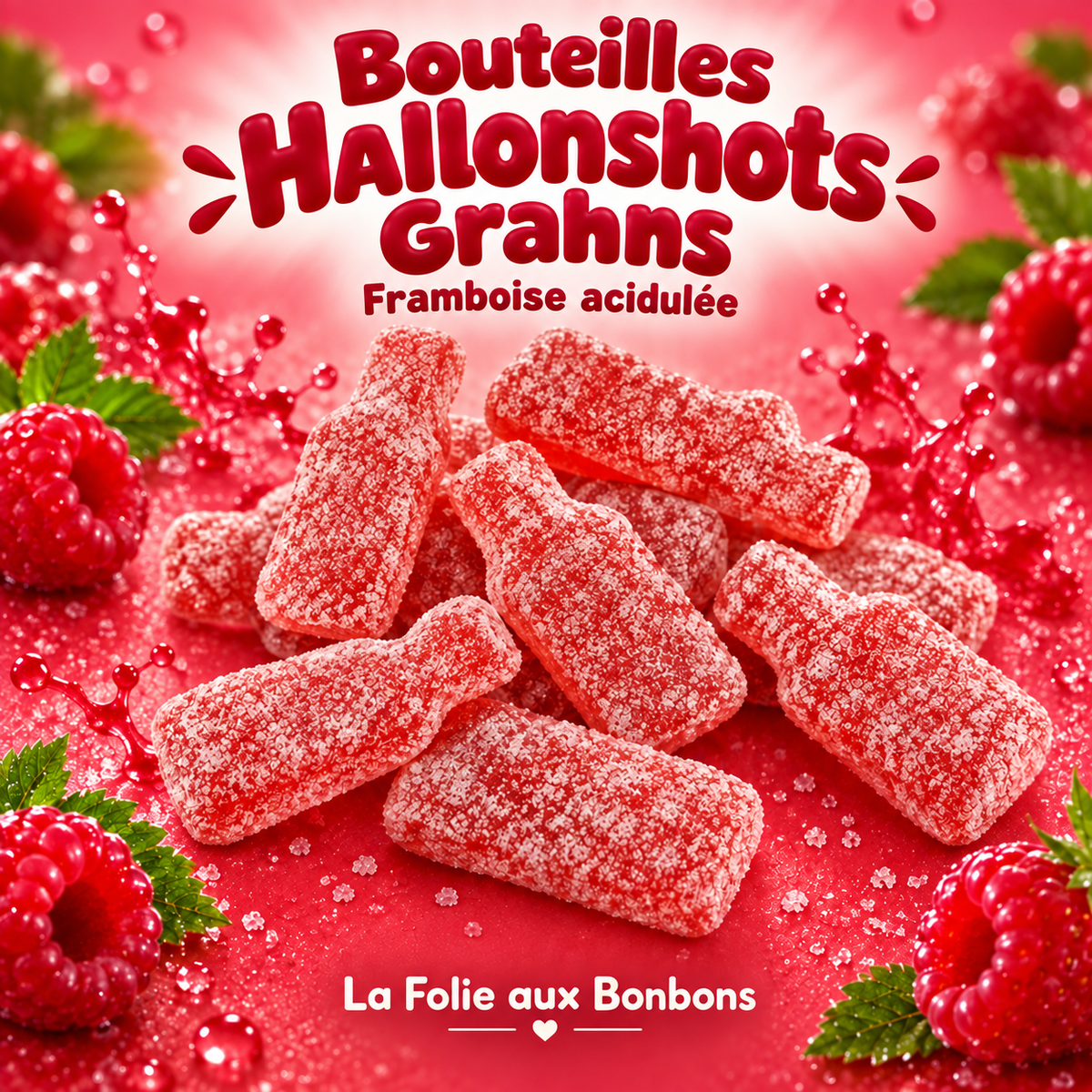 Bouteilles Hallonshots Grahns