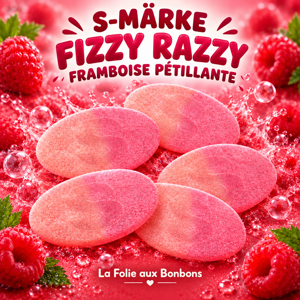 S-MÄRKE Framboise pétillant  Fizzy Razzy