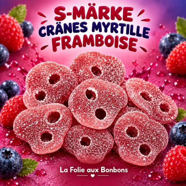 Crane myrtille/framboise (Blueberry/Raspberry Skull) - S-MARKE