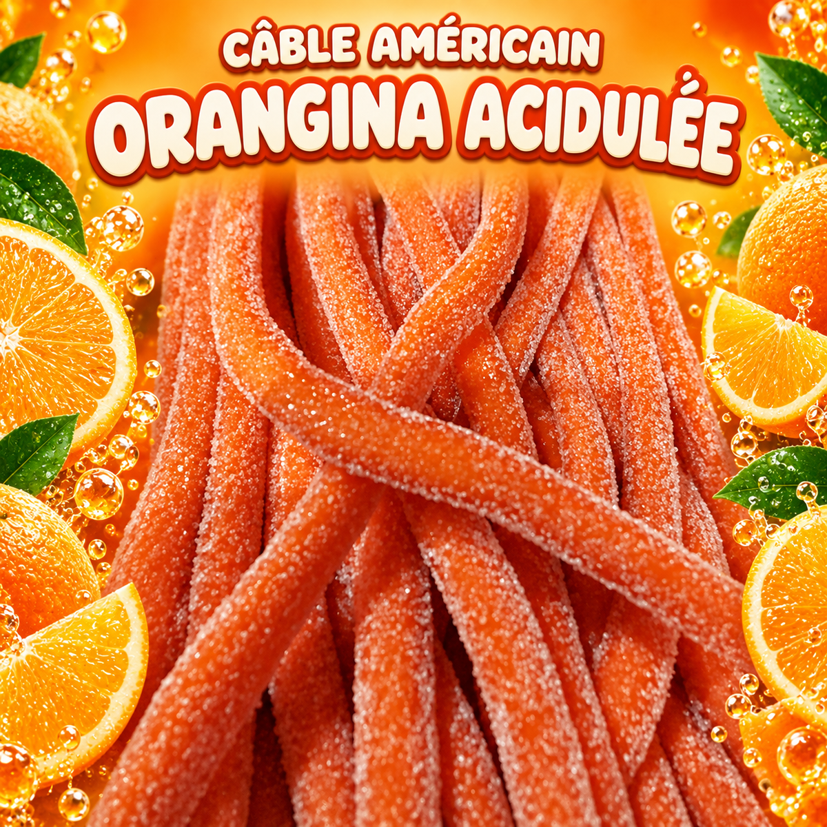 Cable américain 60 cm - Orangina acidulée