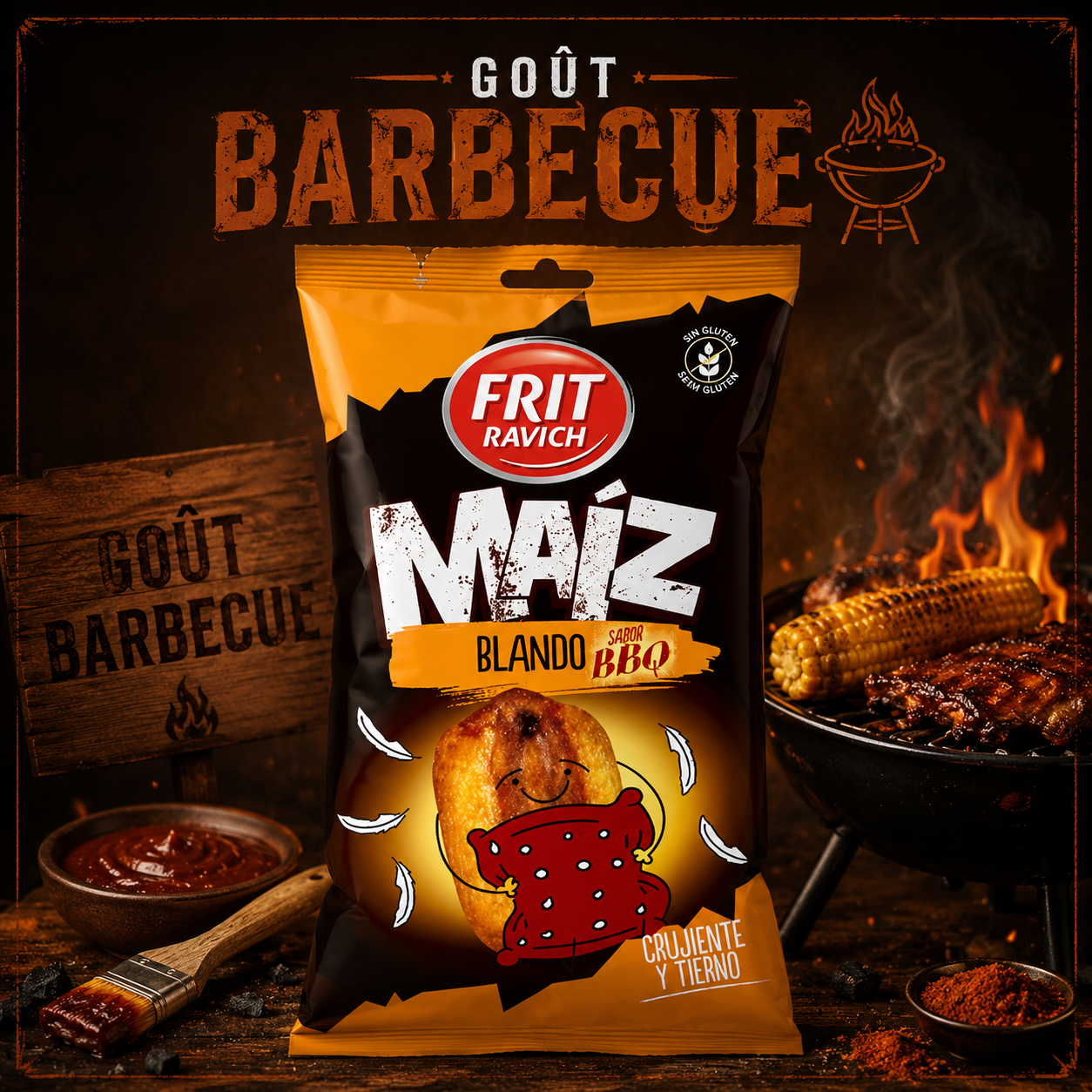 Frit ravich Mais barbecue 45 g