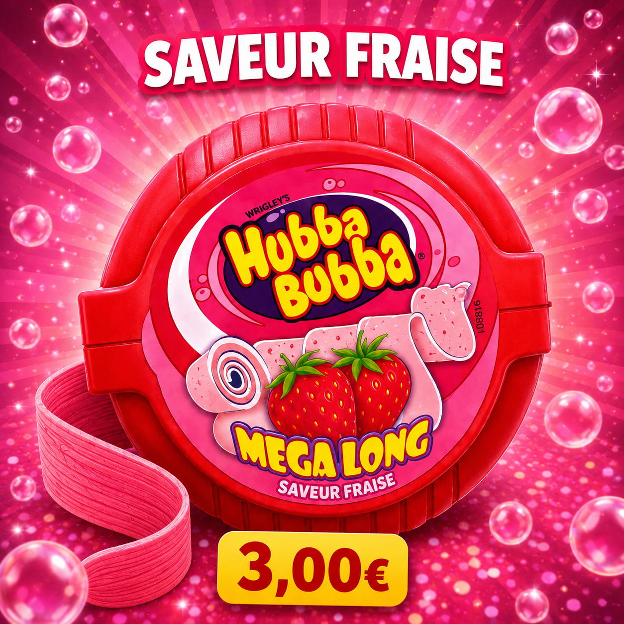 hubba bubba fraise