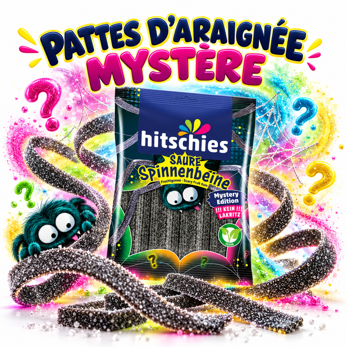 Pattes d’araignée acidulées Hitschies – Édition Mystère