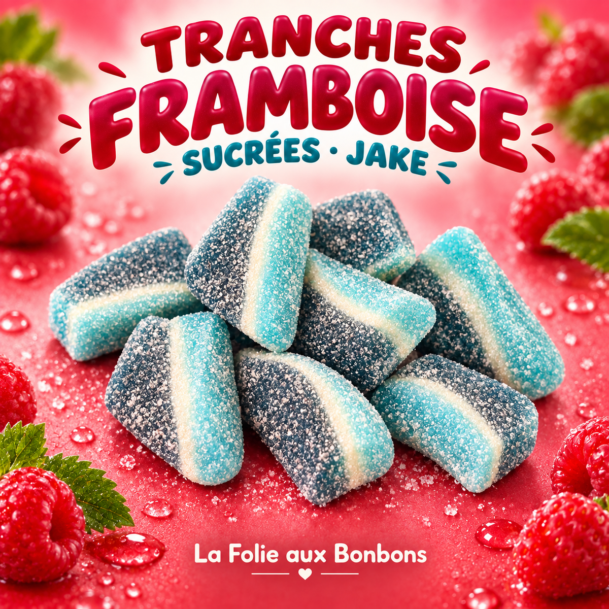 Tranche de Framboise Sucré Jake