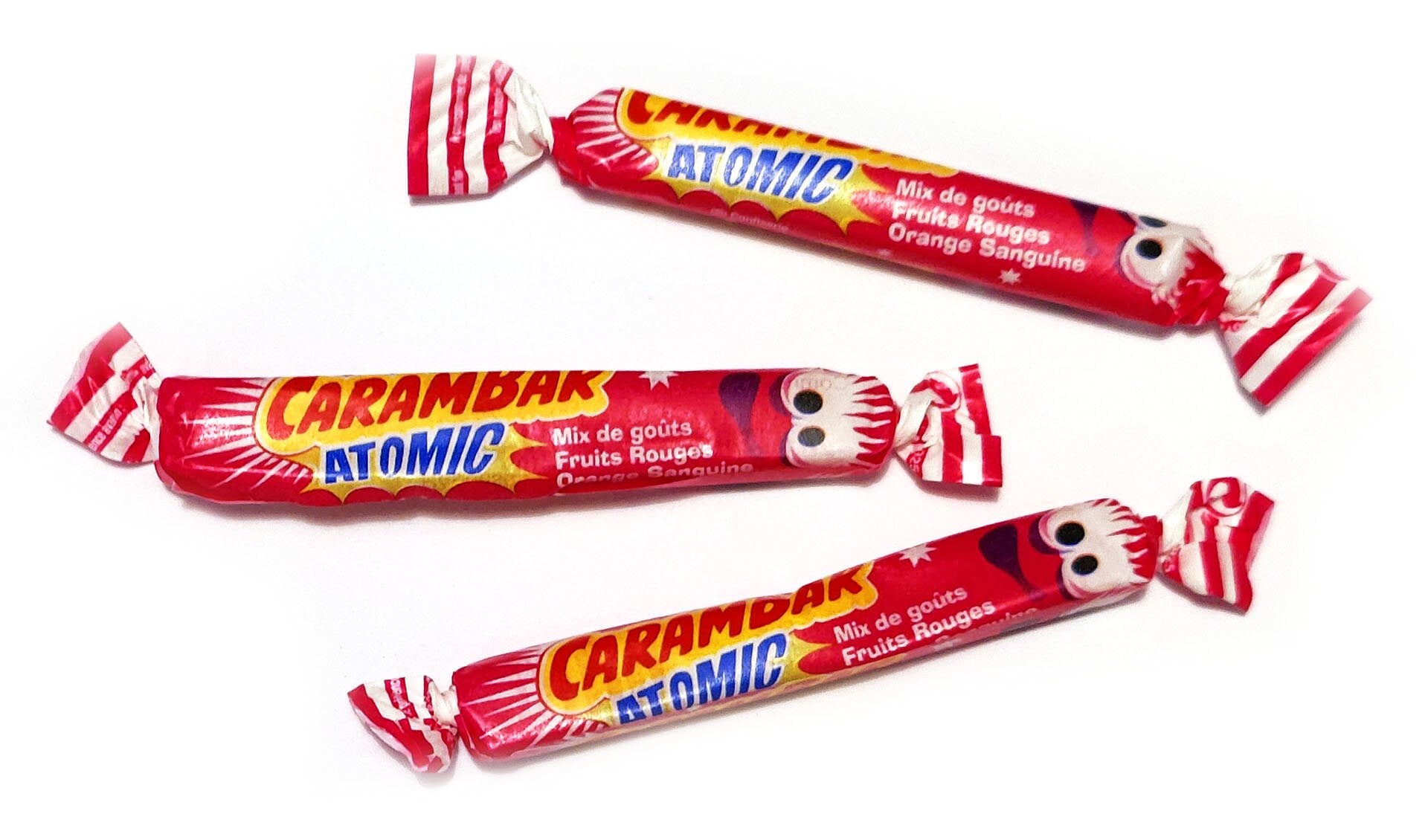 Carambar atomic Fruit Rouge Orange Sanguine