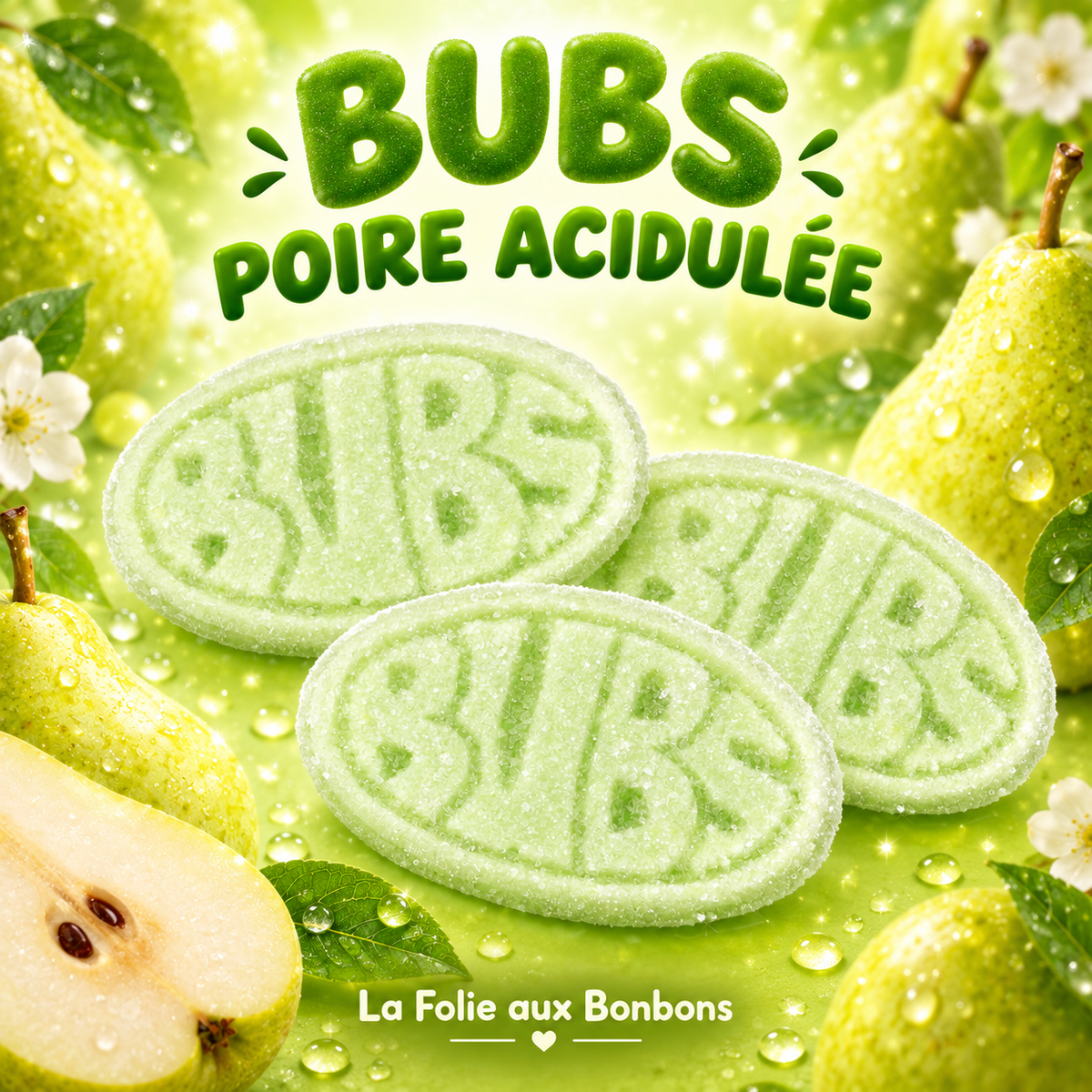 BUBS poires fruitées Acidulées