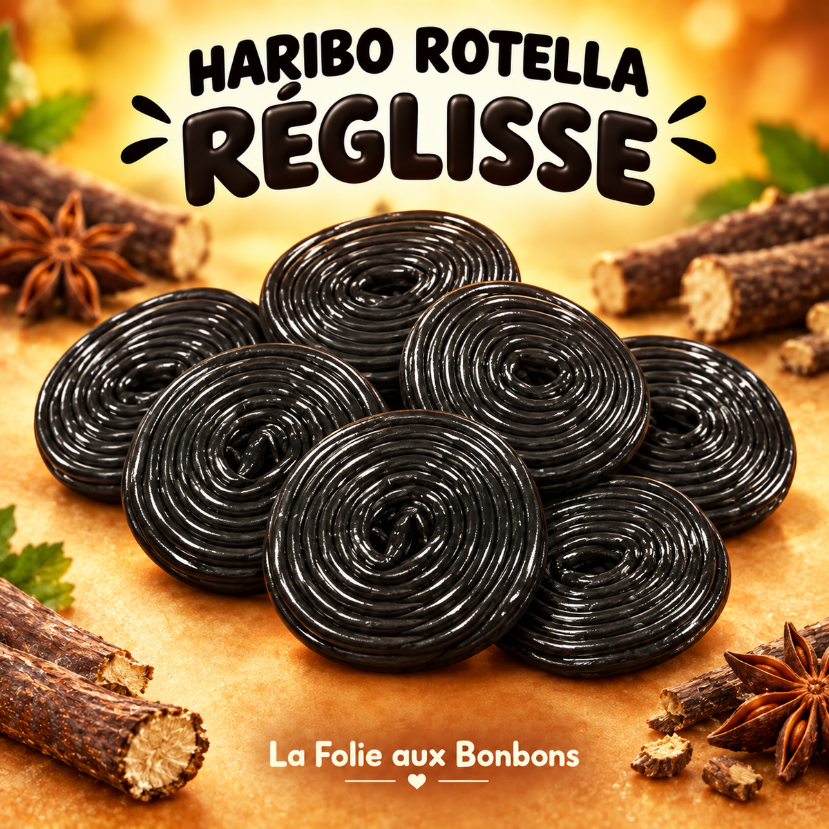 Haribo rotella réglisse