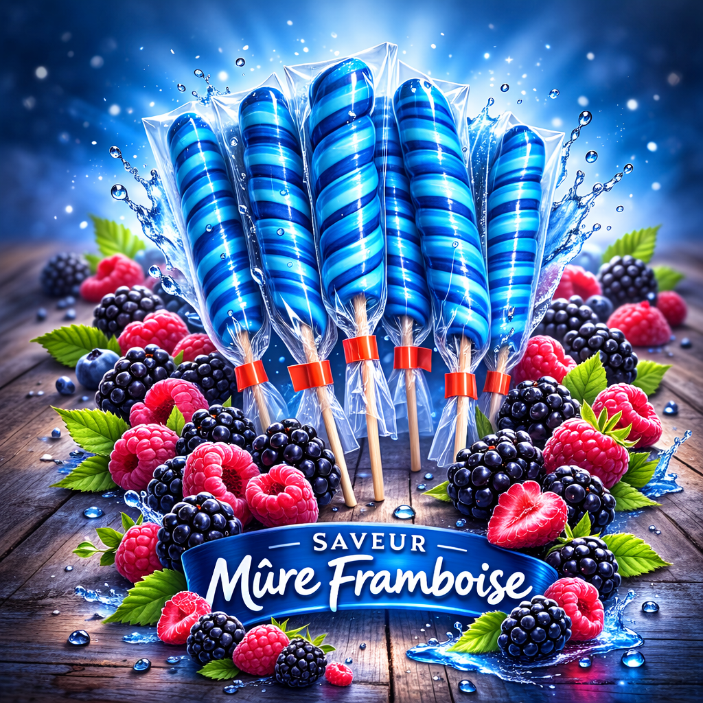 sucette tortillon / brebion MURE FRAMBOISE