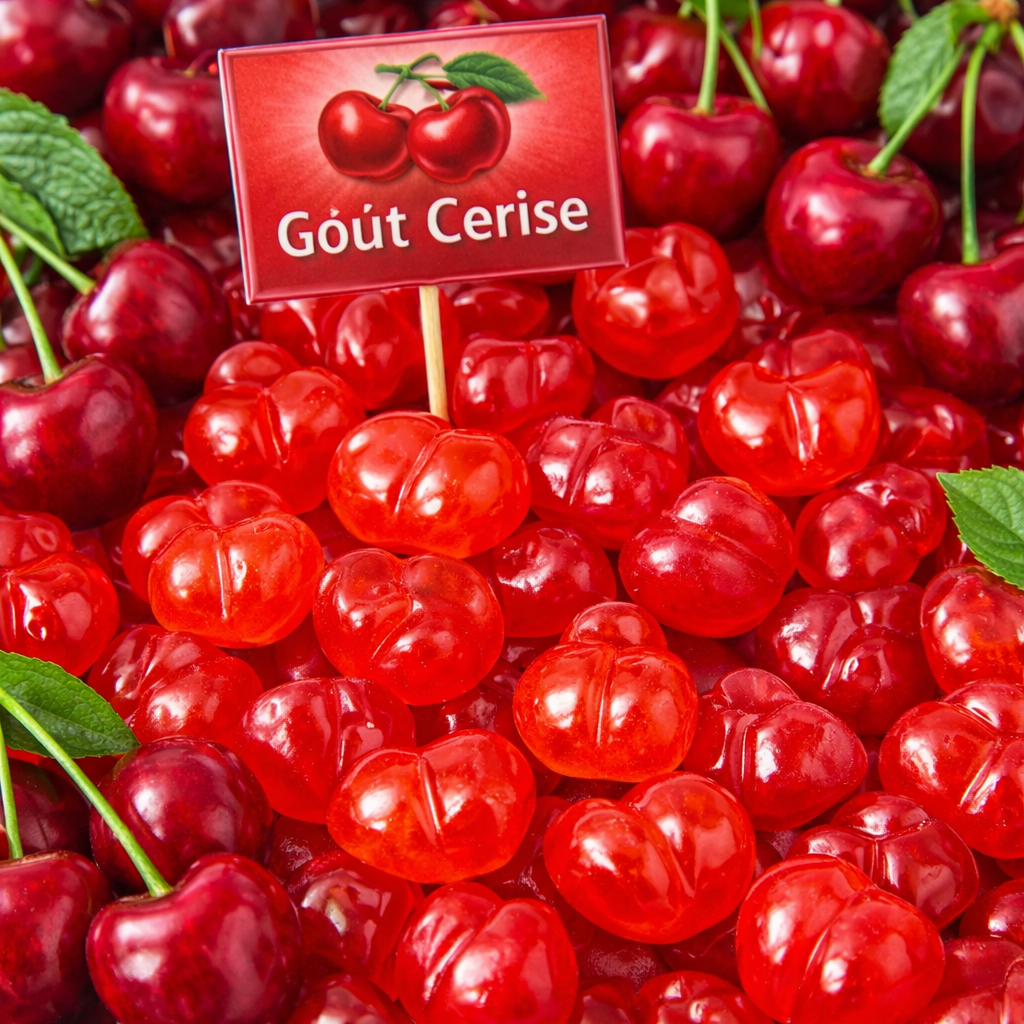 Cerises lavées