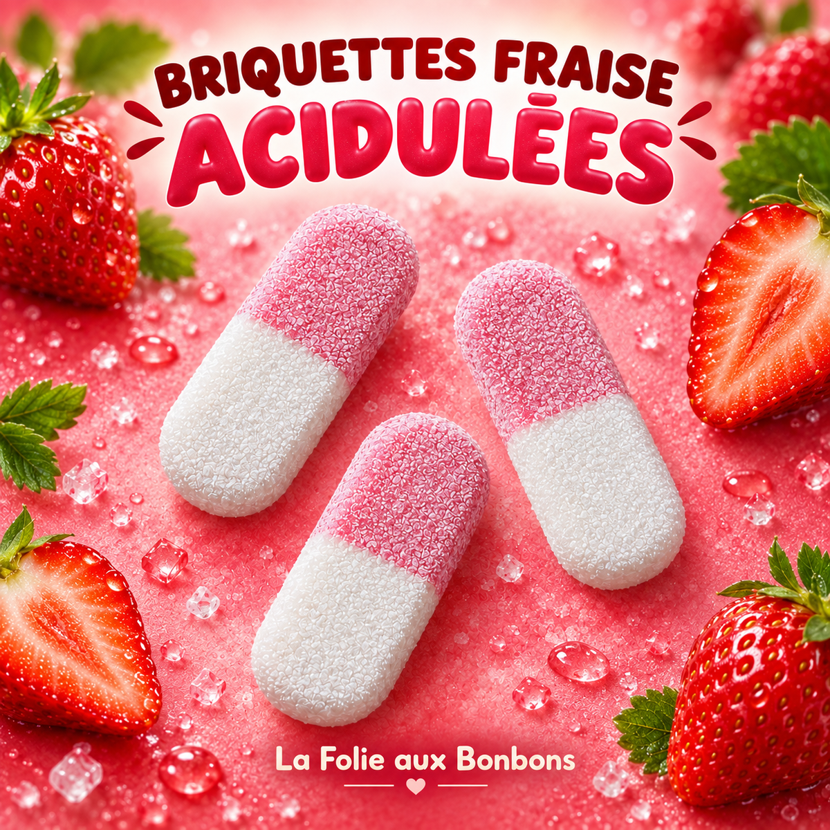 Briquettes fraise acide-  Frisia Veggie