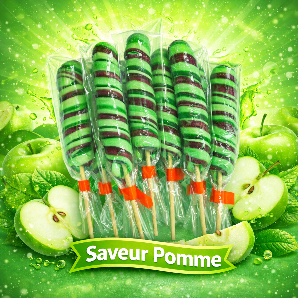 sucette tortillon / brebion Pomme